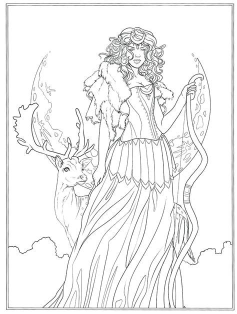 Communing with the Fae: A Pagan Coloring Book of Magical Beings